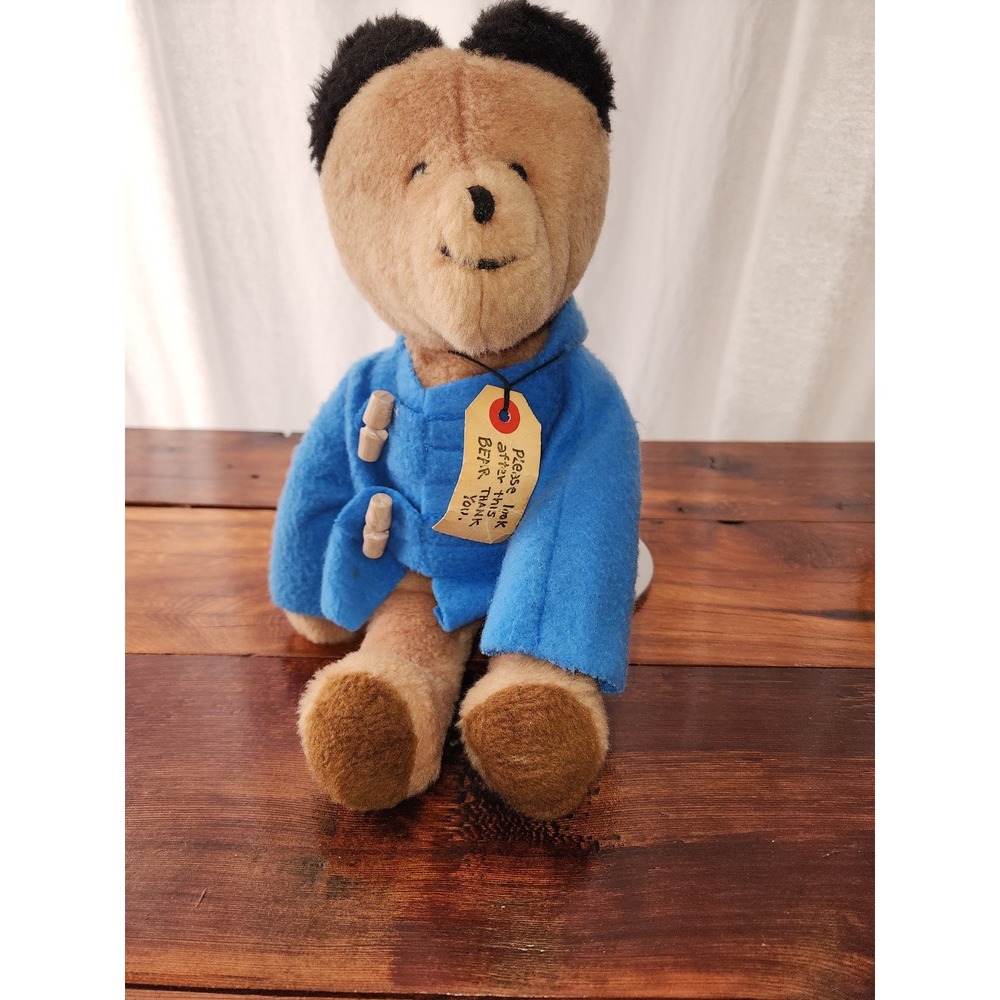 Vintage Paddington‎ Bear Eden Toys 1975 paper tag